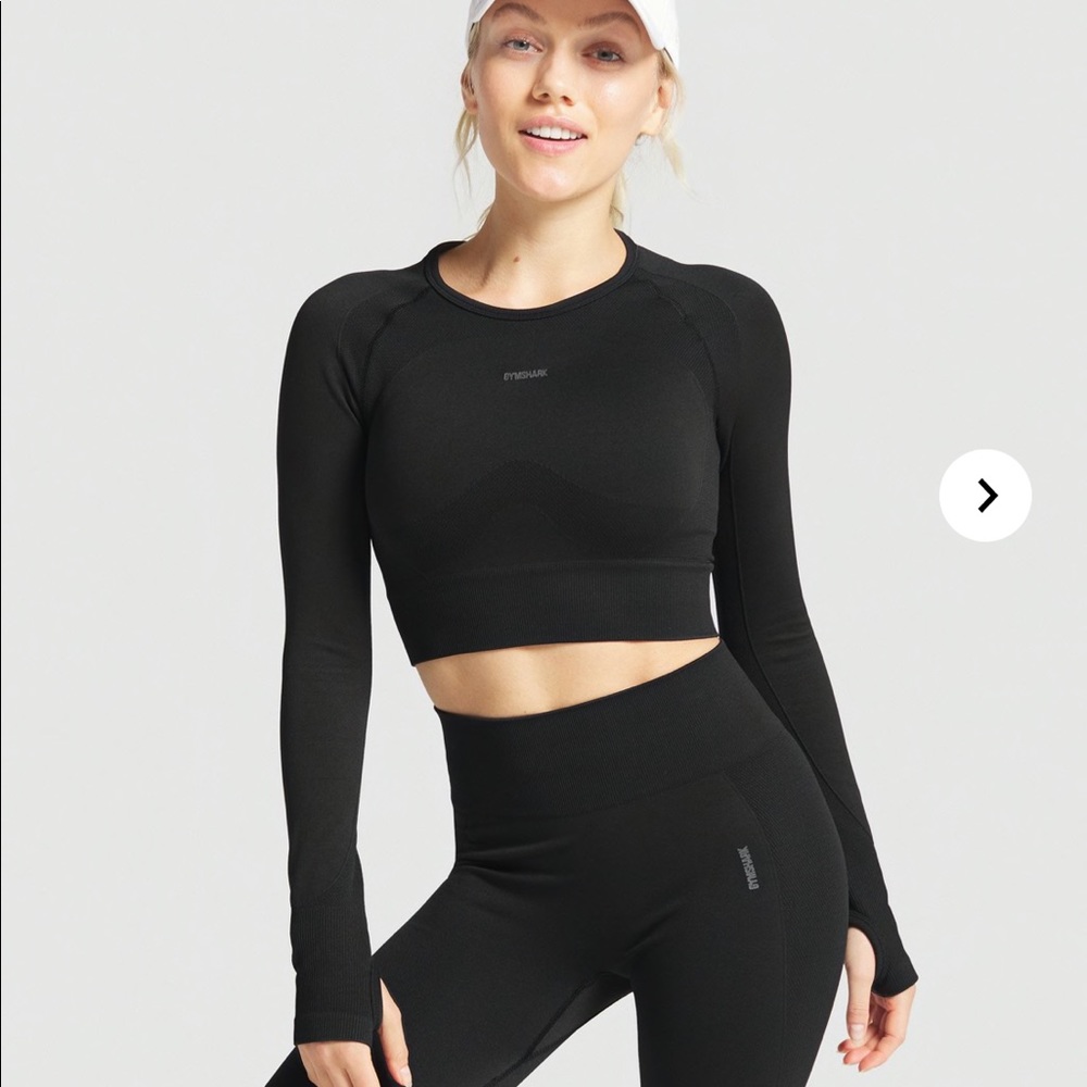 Gymshark Flex Sports Long Sleeve Workout Crop Top